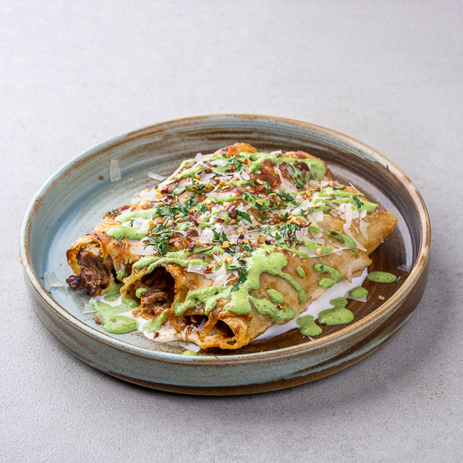 Beef & Bean Cannelloni with Basil Pomodoro Sauce